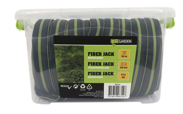 Hageslange Fiber Jack m/2 koblinger 30 meter - Garden 